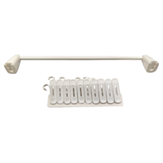 懶角落 NS-帽子壁掛架 短杆-10夾, White, 1個