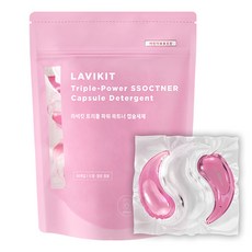 La vikit 3合1洗衣膠囊 Baby麝香, 30顆, 1袋