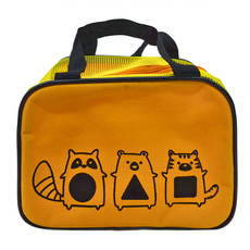 萌寶三兄弟 輕便餐袋 - 黃色 尼龍布, 1個