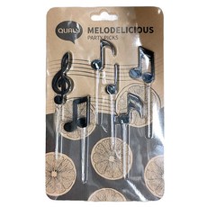 QUALy 音符果叉 212*26*10mm, 6入, 1組