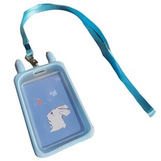 Tomo 頸掛式卡夾, 天藍色, 1個