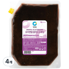 청정원 오리엔탈 샐러드 드레싱, 4개, 2kg