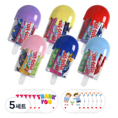 마이리틀펌킨 아이스크림 케이스 구디백 간식 선물세트 6종 + 스티커 2종 x 6p 세트, 5세트