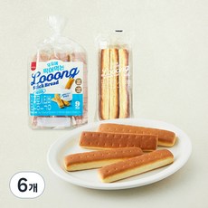 삼립 밀크 롱스틱 빵, 32g, 6개, 9개입