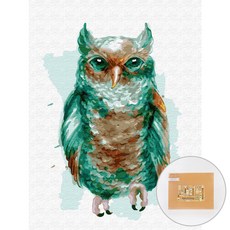 아트조이 DIY 명화그리기 30 x 40 cm, 수호부엉이, 1개