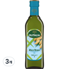 올리타리아 쌀눈유, 500ml, 3개