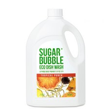SUGAR BUBBLE 環保洗碗精 葡萄柚香, 2.5L, 1桶