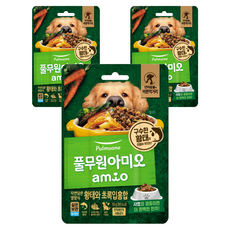 풀무원아미오 전연령 강아지 자연담은 영양식 습식사료, 황태+초록잎홍합, 50g, 3개