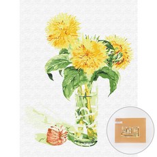 아트조이 DIY 명화그리기 30 x 40 cm, 국화 화병, 1개