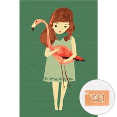 아트조이 DIY 명화그리기 10 x 15 cm, 홍학을 부탁해, 1개