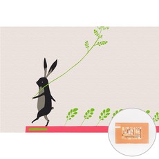 아트조이 DIY 명화그리기 10 x 15 cm, 총총 토끼, 1개