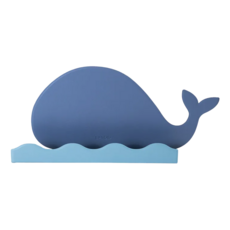 LHiDS 造型收納層架 鯨魚, PU皮革 鐵片 魔鬼氈 3M膠條, 尺寸35.3x23.7x0.3cm, 366 x 240 x 3mm