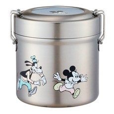 Skater 真空圓形不鏽鋼便當盒 600ml STLB1AG, 米老鼠, 1個