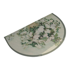 HOMEDAUM 可水洗軟Q硅藻土半圓形腳踏墊, Vincent C, 1個