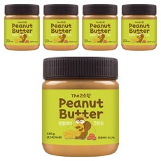 땅콩버터 크런치, 340g, 5개