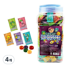 YLF 그레이트 몬스터 캔디 통케이스 350p, 910g, 4개