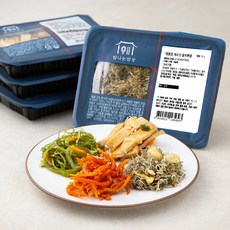 탐나는밥상 우리가족 반찬 진미채 70g + 미역줄기볶음 80g + 어묵볶음 130g + 캐슈넛 멸치볶음 80g 세트, 1세트