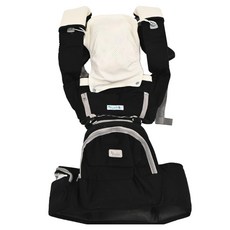 YODA 優的寶貝 全配花色透氣儲物座椅式揹帶全配款, 內層網孔布料, 容量超大儲物, 700g, 精湛黑