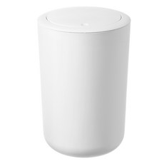 comet 家用一鍵式圓形垃圾桶 10L, 白色, 1個