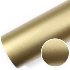 ROSEROSA 髮絲紋室內裝飾膜 金屬金色金屬壁貼, MG237, 60cm x 50m