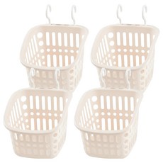 小麥購物 懸掛式浴室置物籃 C330 92g, 4個, 白色