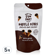 只是有趣的部分華夫餅玉米黑巧克力曲奇, 5個, 70g