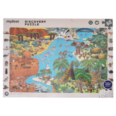 mideer 世界百科探索拼圖 大洋洲, 60片, 1組