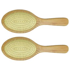 原木鐵針髮梳, 單一顏色, 2個