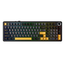 AULA 독거미 유무선 블루투스 기계식 키보드, Thunder Black, F99 Pro, 성시축