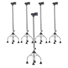 몽리코 효도 지팡이 노인 어르신 지팡이 실버, 혼합색상, 5개