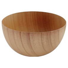 原木日式木碗 平安汁碗, 原木色, 1個