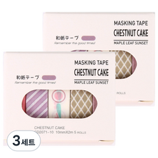 포텐키트 이쁜 데코테이프 1cm x 2m 5롤 x 2p 세트, 타입10, 3세트