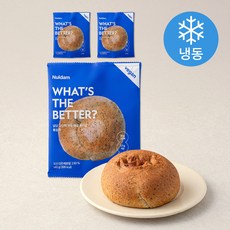 널담 고단백 배꼽 베이글 흑임자 (냉동), 3개, 140g