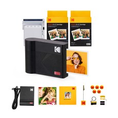코닥 미니 3 ERA 포토프린터 M300 + 카트리지 68매 + 액세서리 번들, M300(Black), 1개