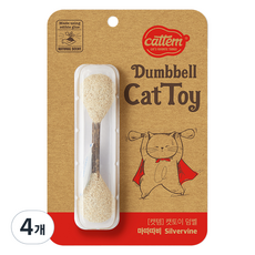 cattem 貓咪啞鈴玩具 2.5 x 10.5 cm, 4個, 啞鈴 木天蓼