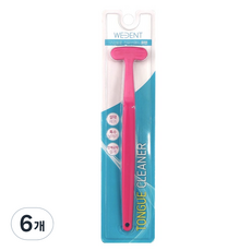 WEDENT 威登 舌苔清潔器 粉紅色, 6個, 17g