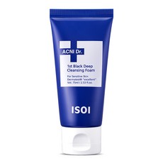 isoi Acne Doctor 1st 黑色深層潔面泡沫, 75ml, 1個