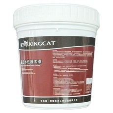 KINGCAT 貓王油漆 水性護木漆, 1桶