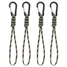 마르벨라 다기능 카라비너 분실방지 손목 줄 4p, 그린