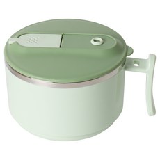 HOMEPOWE 304不鏽鋼微波爐蒸煮容器, 15.5cm, 綠色, 1個
