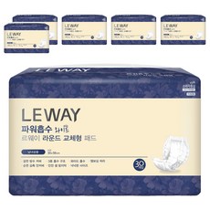 르웨이 라운드 교체형 성인용 패드 와이드, 30개입, 6개
