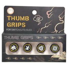 AKiTOMO 阿吉托摩 黑悟空 Joycon類比遊戲手柄套, 單一商品, 黑色, 1組