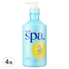 KERASYS 頭皮SPA去屑護髮素 水漾藍, 4個, 750ml