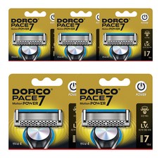 DORCO 多可樂客 PACE 七動能刮鬍刀片, 4入, 5個