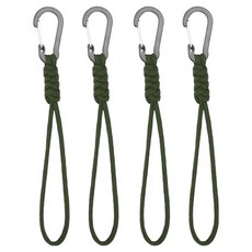 Marbella 多功能登山扣防丟失手腕帶 4入, 卡其色