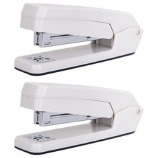 Deli 騎馬訂 360 度旋轉訂書機, 白色, 2個