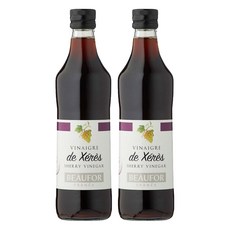 BEAUFOR 堡芙 雪莉醋, 法國原裝進口，適合搭配沙拉、前菜、調飲、涼拌料理或肉類烹調, 500ml, 2瓶
