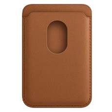 맥세이프 자석 가죽 카드 지갑, 브라운, 1개