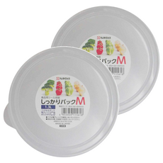 NAKAYA 圓形保鮮盒 M-K156, 2個, 1組