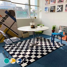 한일카페트 체커보드 거실 인테리어 러그 카페트